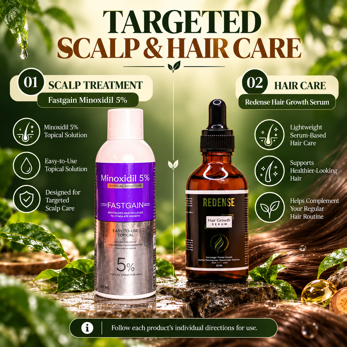 Hair Growth & Scalp Care Combo - Cosmosentials