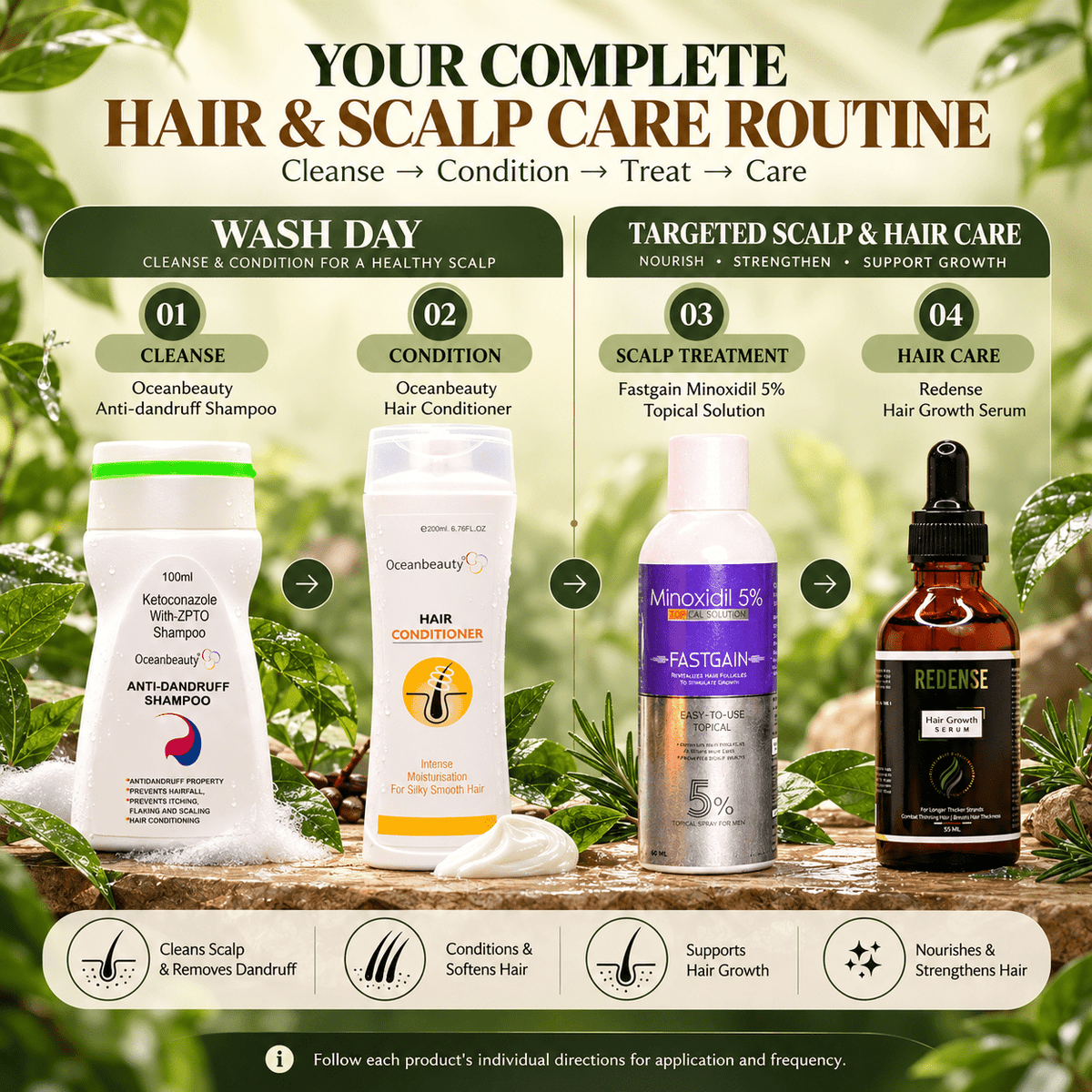 Hair Growth & Scalp Care Combo - Cosmosentials