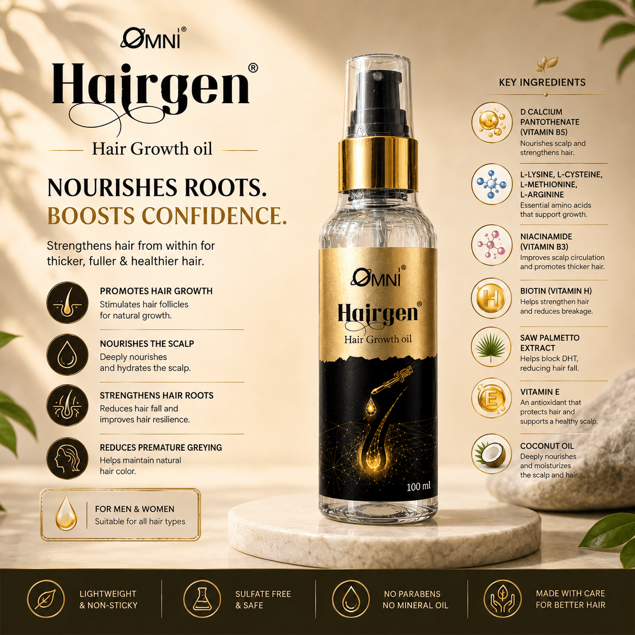 Hairgen Hair Growth Oil - Cosmosentials