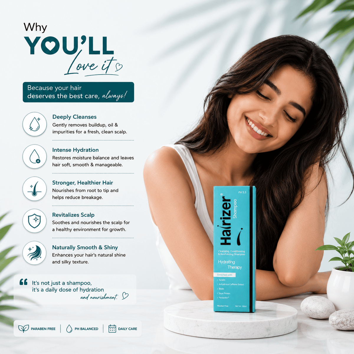 Hairizer Shampoo 100ml - Cosmosentials