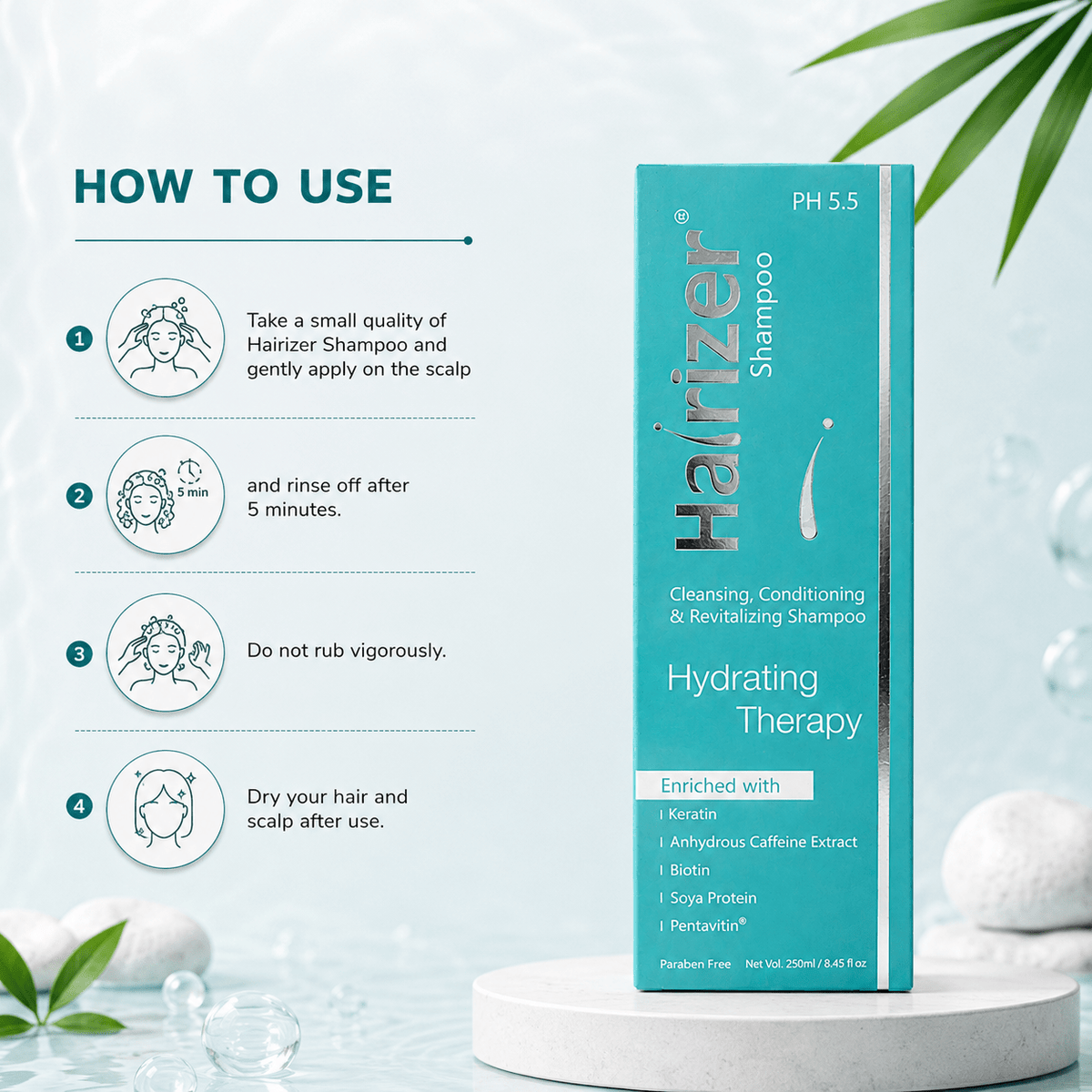 Hairizer Shampoo 250ml - Cosmosentials