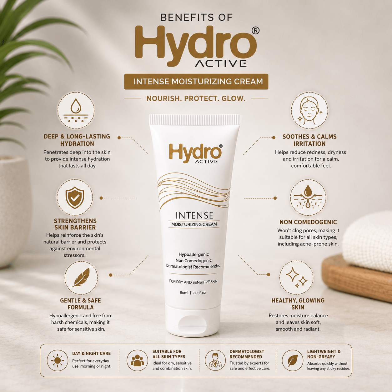Hydro Active Intense Moisturizing Cream - Cosmosentials