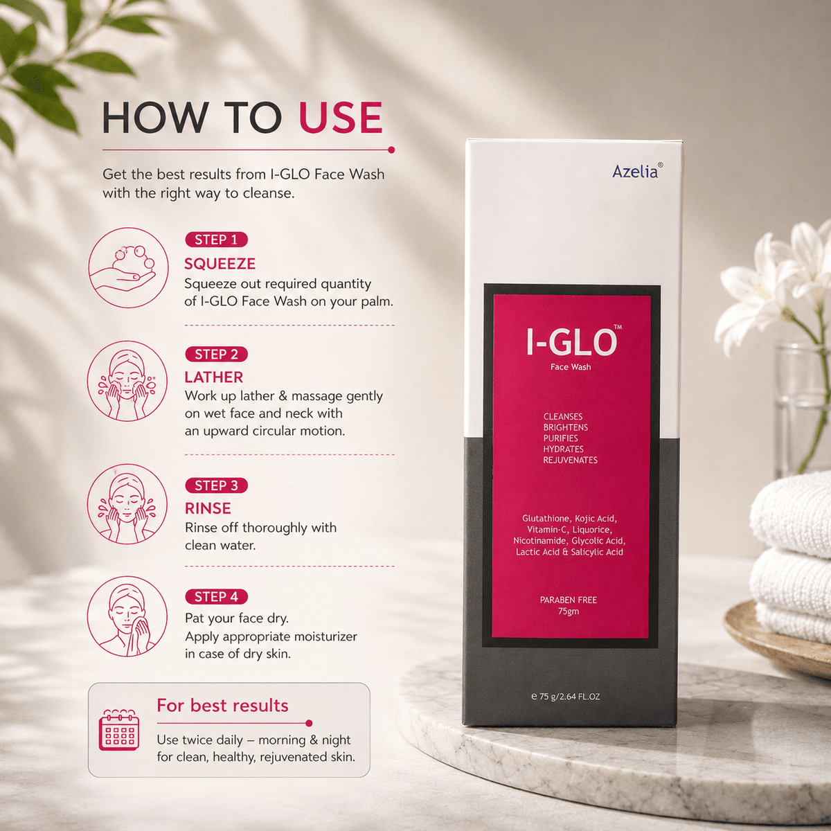 I-GLO Face Wash - Cosmosentials