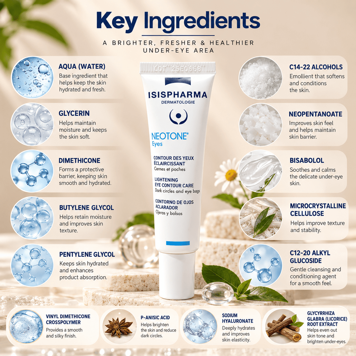 ISISPHARMA Neotone Eyes Lightening Eye Contour Care - Cosmosentials