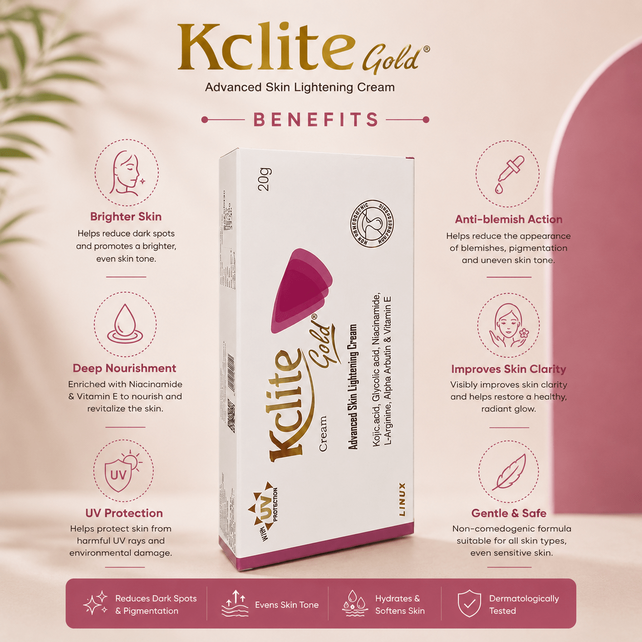 Kclite Gold Advanced Skin Lightening Cream - Cosmosentials