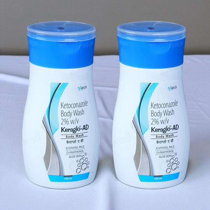 Keraglo-AD Body Wash Pack of 2