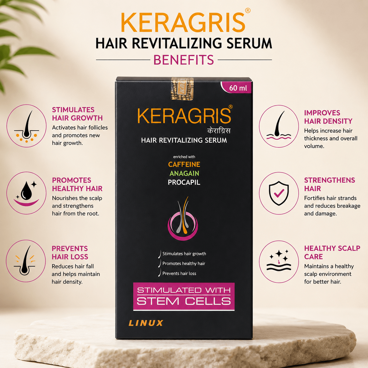 Keragris Hair Revitalizing Serum - Cosmosentials