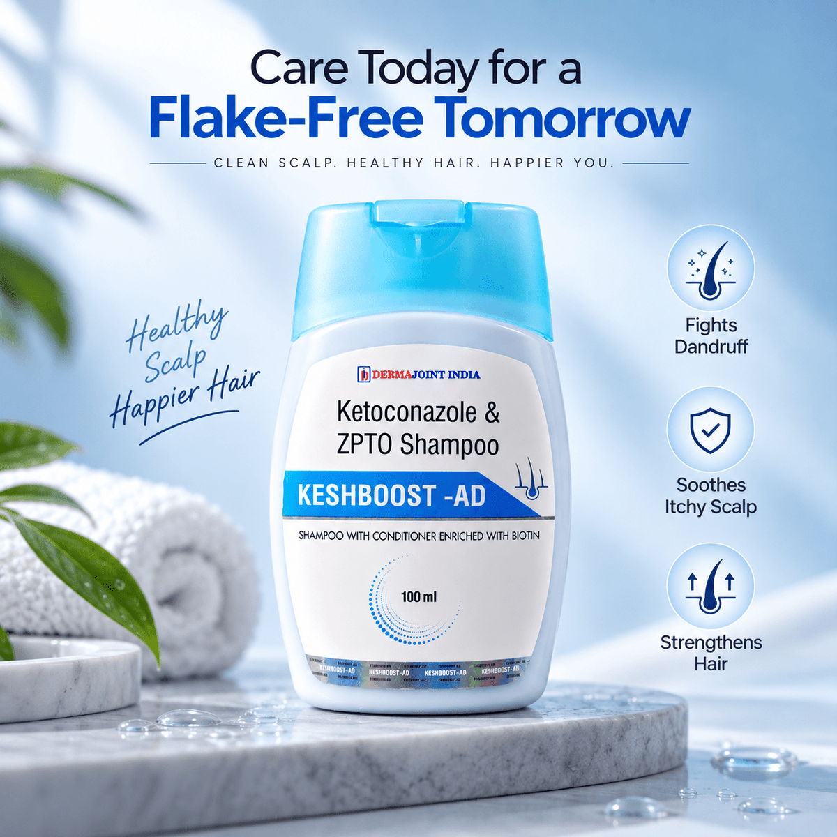 Keshboost-AD Shampoo With Conditioner - Cosmosentials