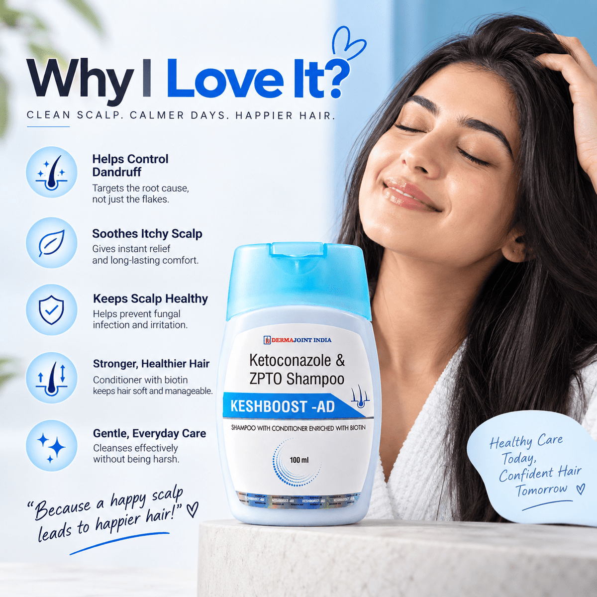 Keshboost-AD Shampoo With Conditioner - Cosmosentials