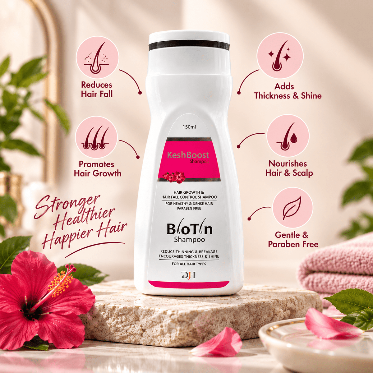 KeshBoost Biotin Shampoo 150 ml - Cosmosentials