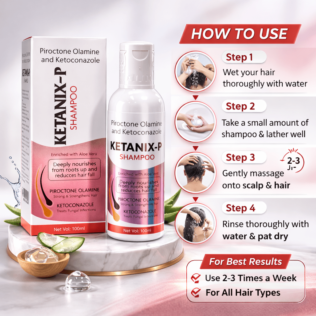 Ketanix - P Shampoo - Cosmosentials