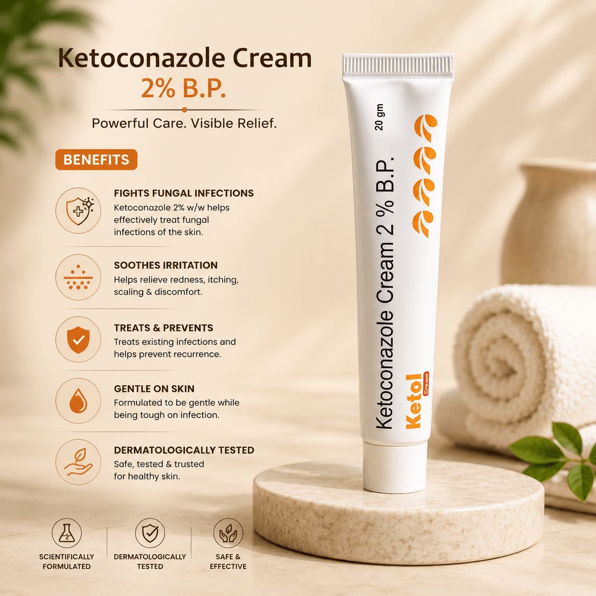 Ketol Ketoconazole 2% Cream - Cosmosentials