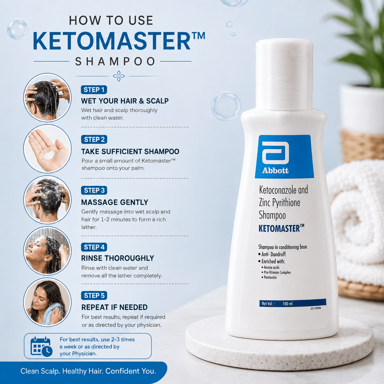 Ketomaster Shampoo 100ml - Cosmosentials