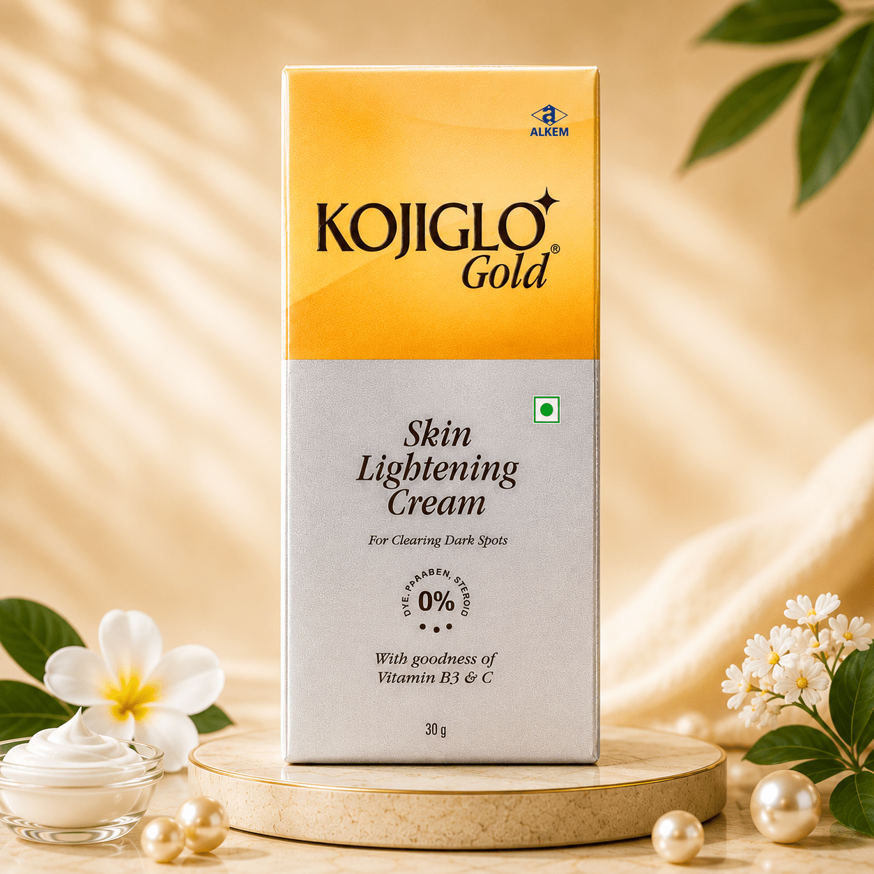 Kojiglo Gold Skin Lightening Cream 30g - Cosmosentials