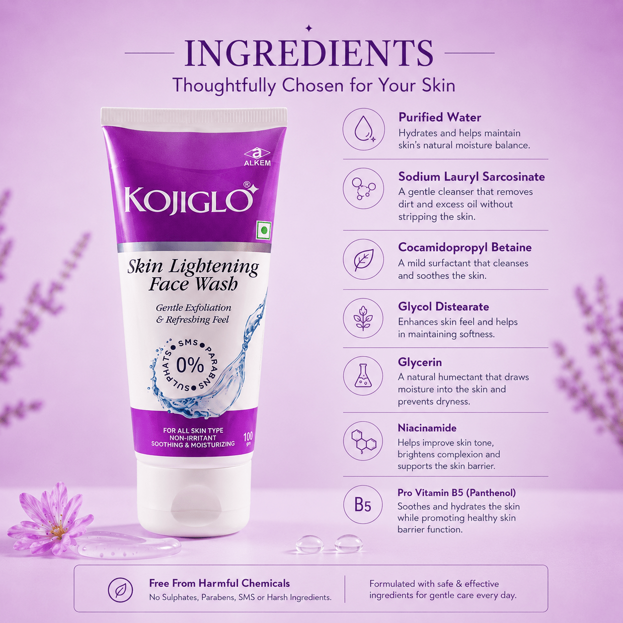 Kojiglo Skin Lightening Face Wash - Cosmosentials