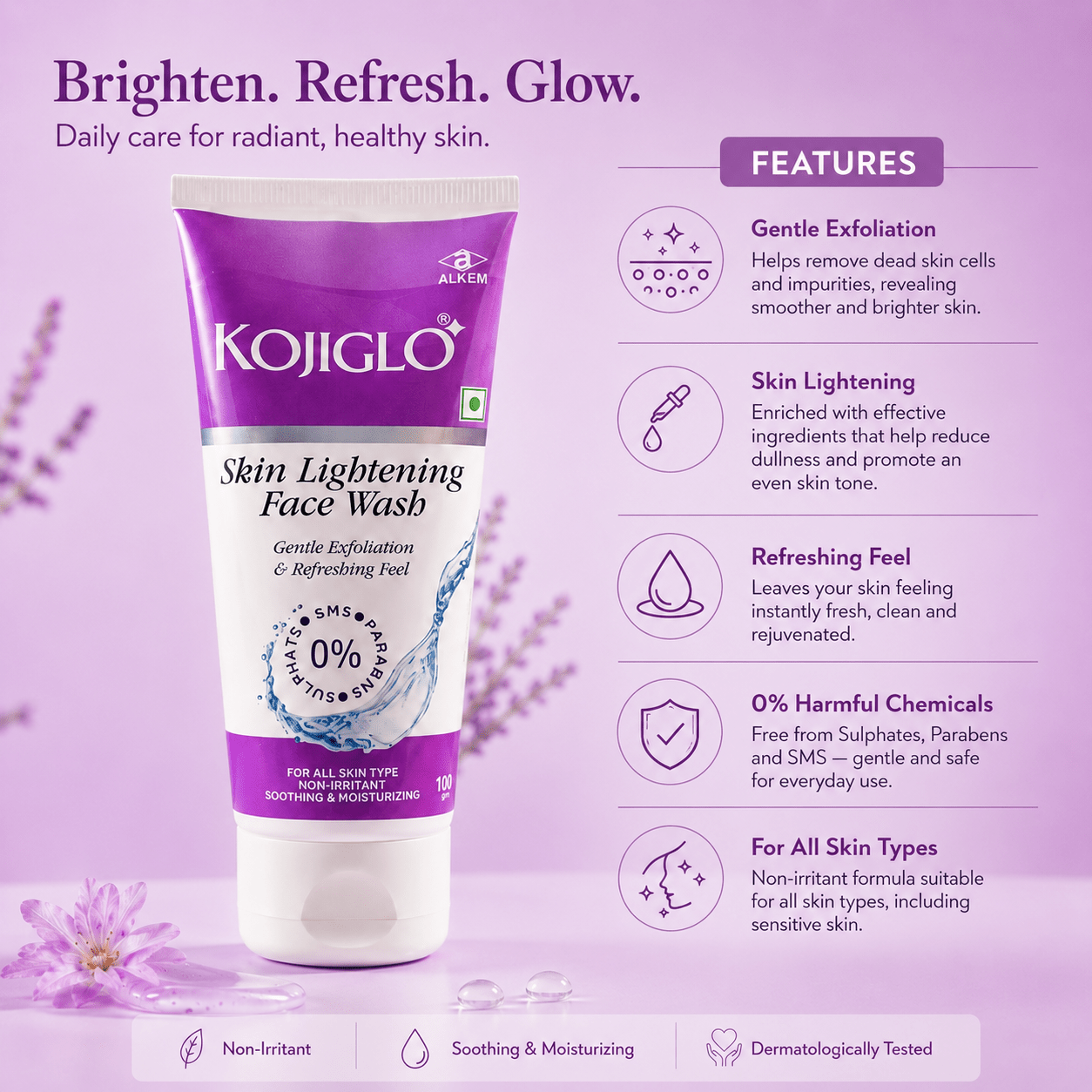 Kojiglo Skin Lightening Face Wash - Cosmosentials