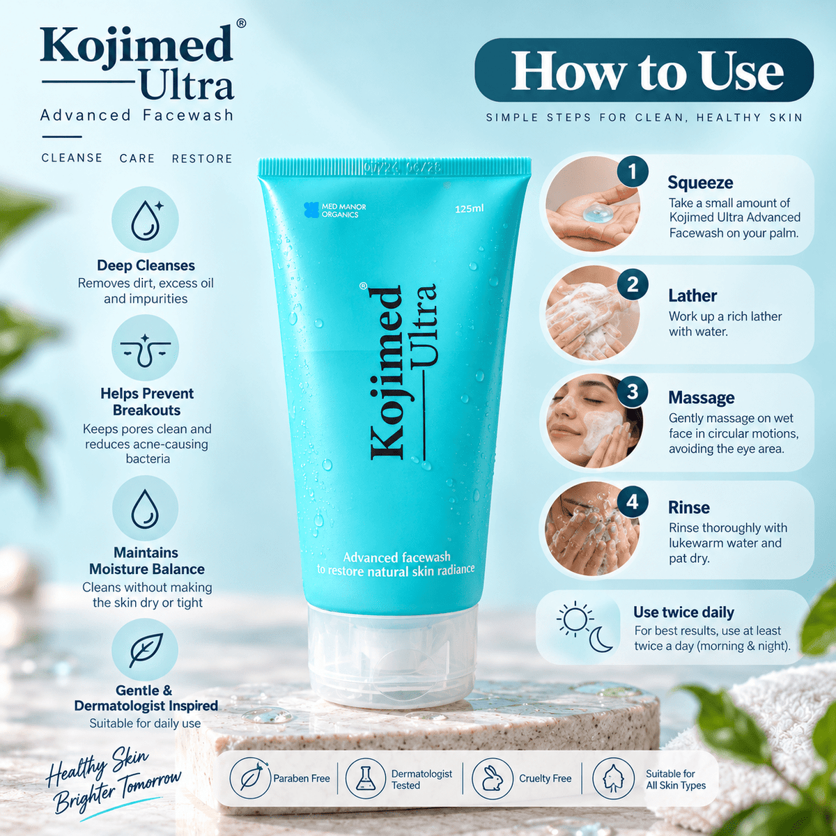 Kojimed Ultra Advanced Face Wash - Cosmosentials