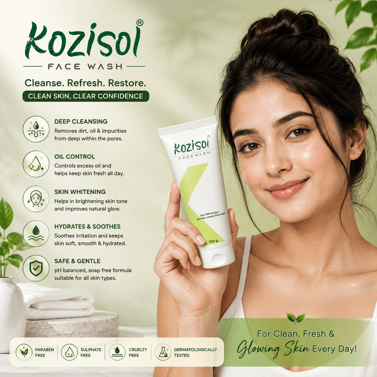 Kozisol Face Wash - Cosmosentials