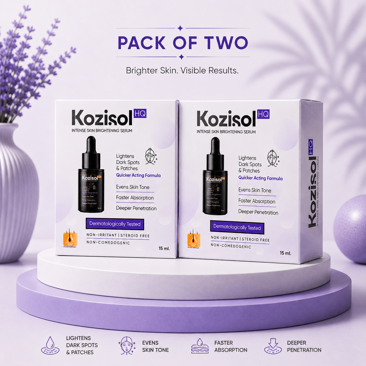 Kozisol HQ Intense Skin Brightening Serum - Cosmosentials