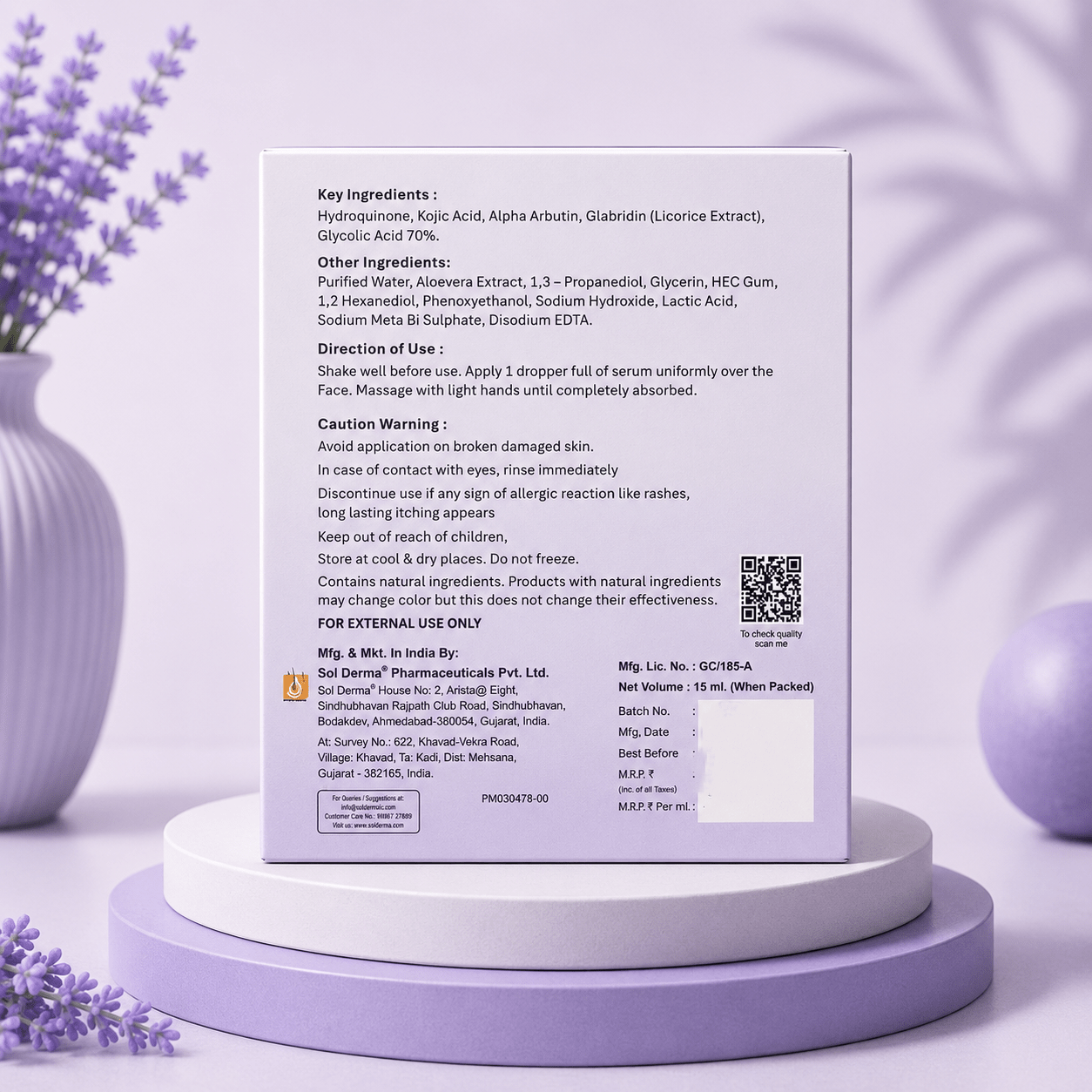 Kozisol HQ Intense Skin Brightening Serum - Cosmosentials