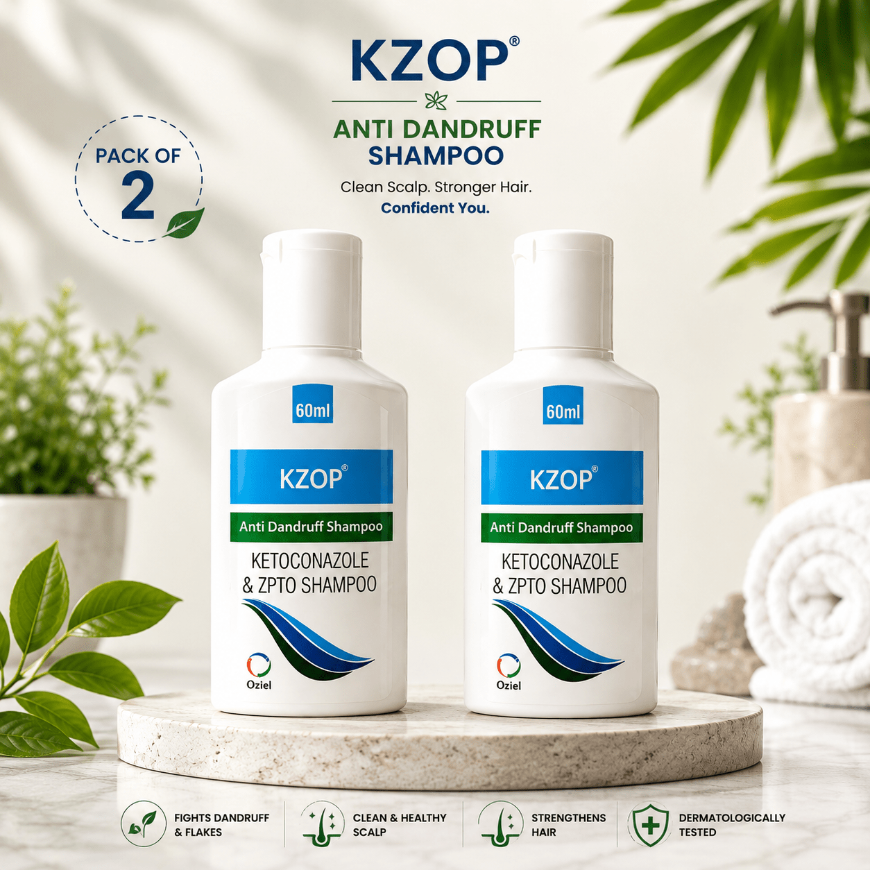 KZOP Anti Dandruff Shampoo - Cosmosentials