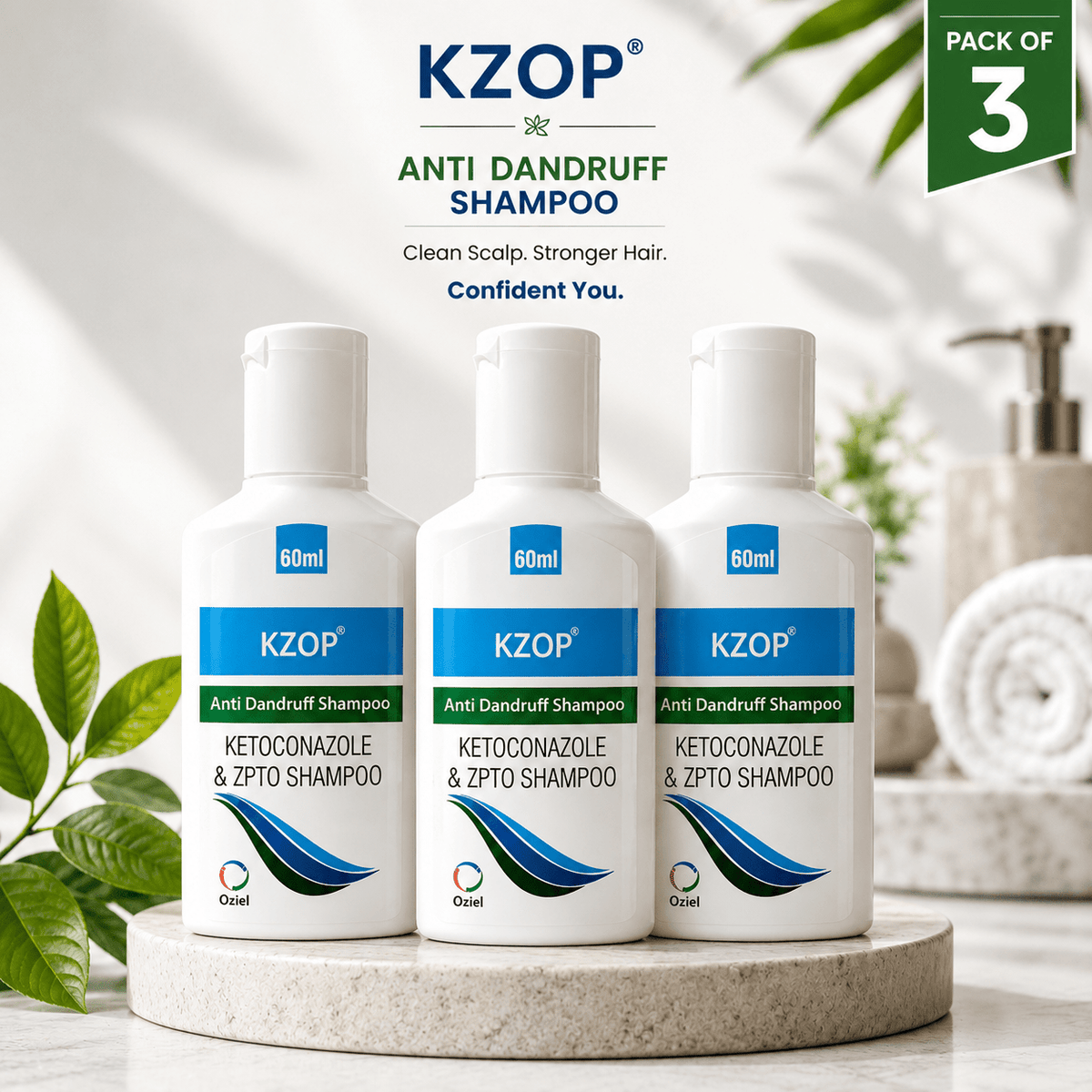 KZOP Anti Dandruff Shampoo - Cosmosentials