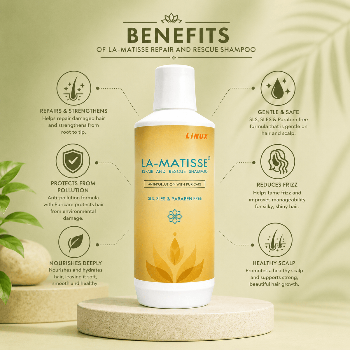 LA-MATISSE Repair & Rescue Shampoo 200ml - Cosmosentials