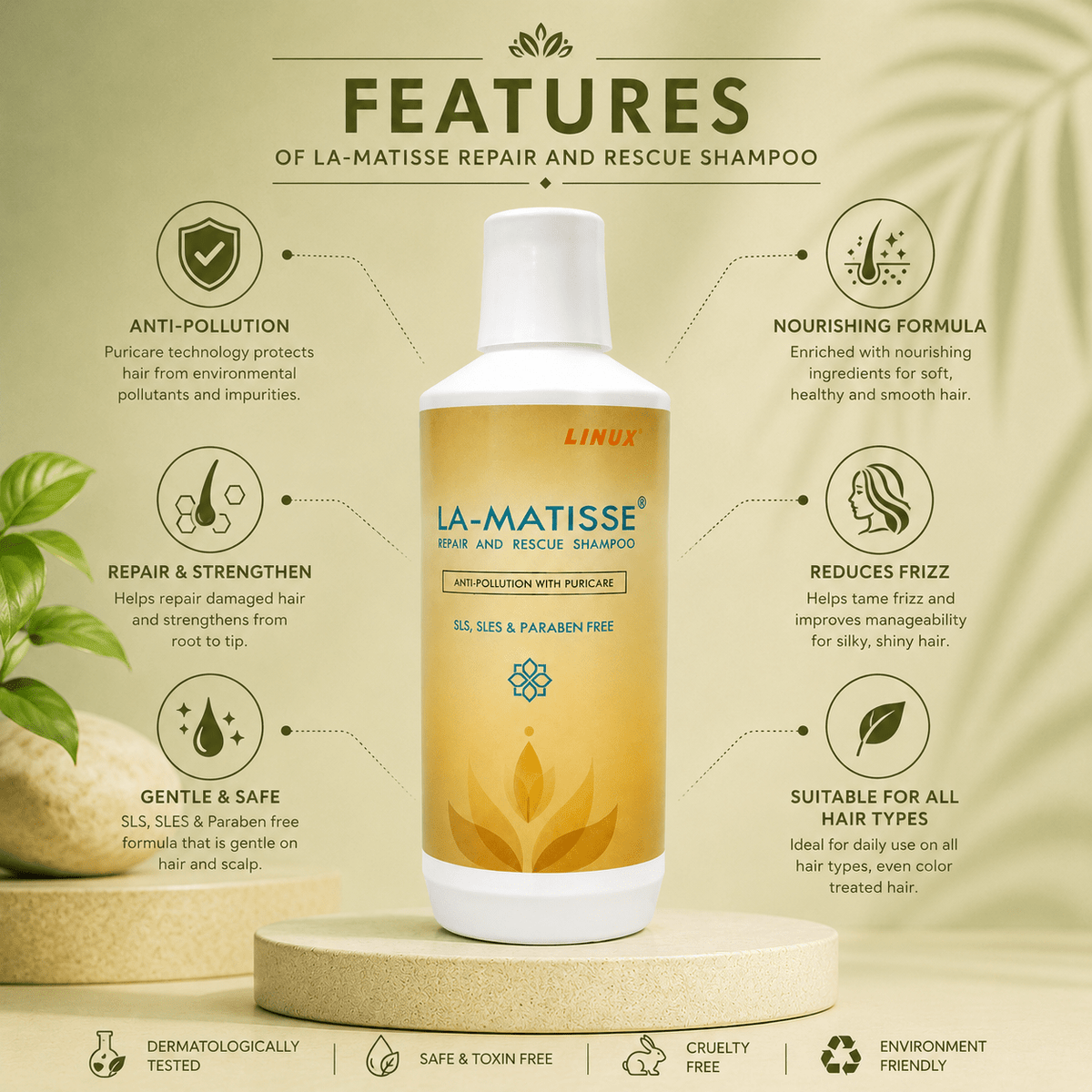 LA-MATISSE Repair & Rescue Shampoo 200ml - Cosmosentials