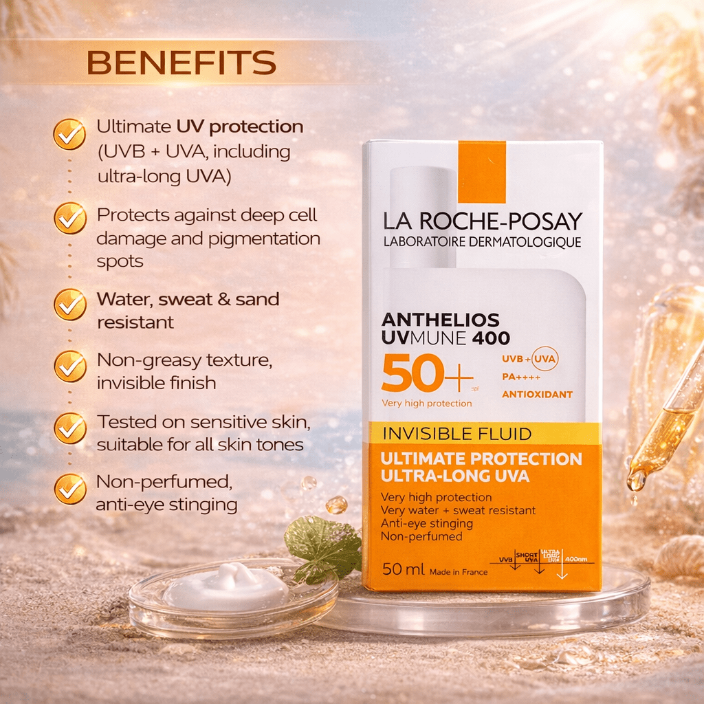 La Roche - Posay Anthelios UVMune 400 SPF 50+ ( Invisible Fluid ) - Cosmosentials