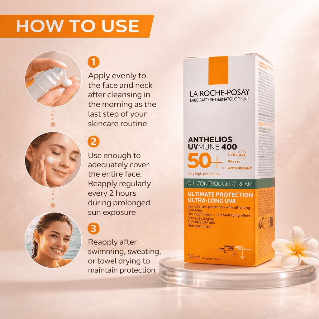 La Roche - Posay Anthelios UVMune 400 SPF 50+ (Oil Control Gel - Cream ) - Cosmosentials