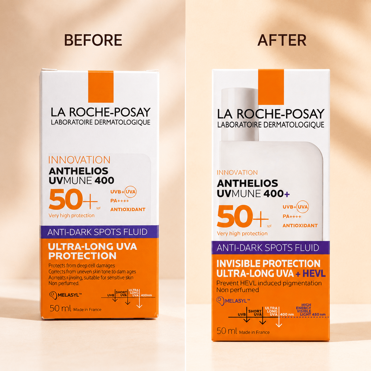 La Roche-Posay Innovation Anthelios UVMune 400 SPF 50+ Fluid ( Anti-Dark Sports Fluid ) - Cosmosentials