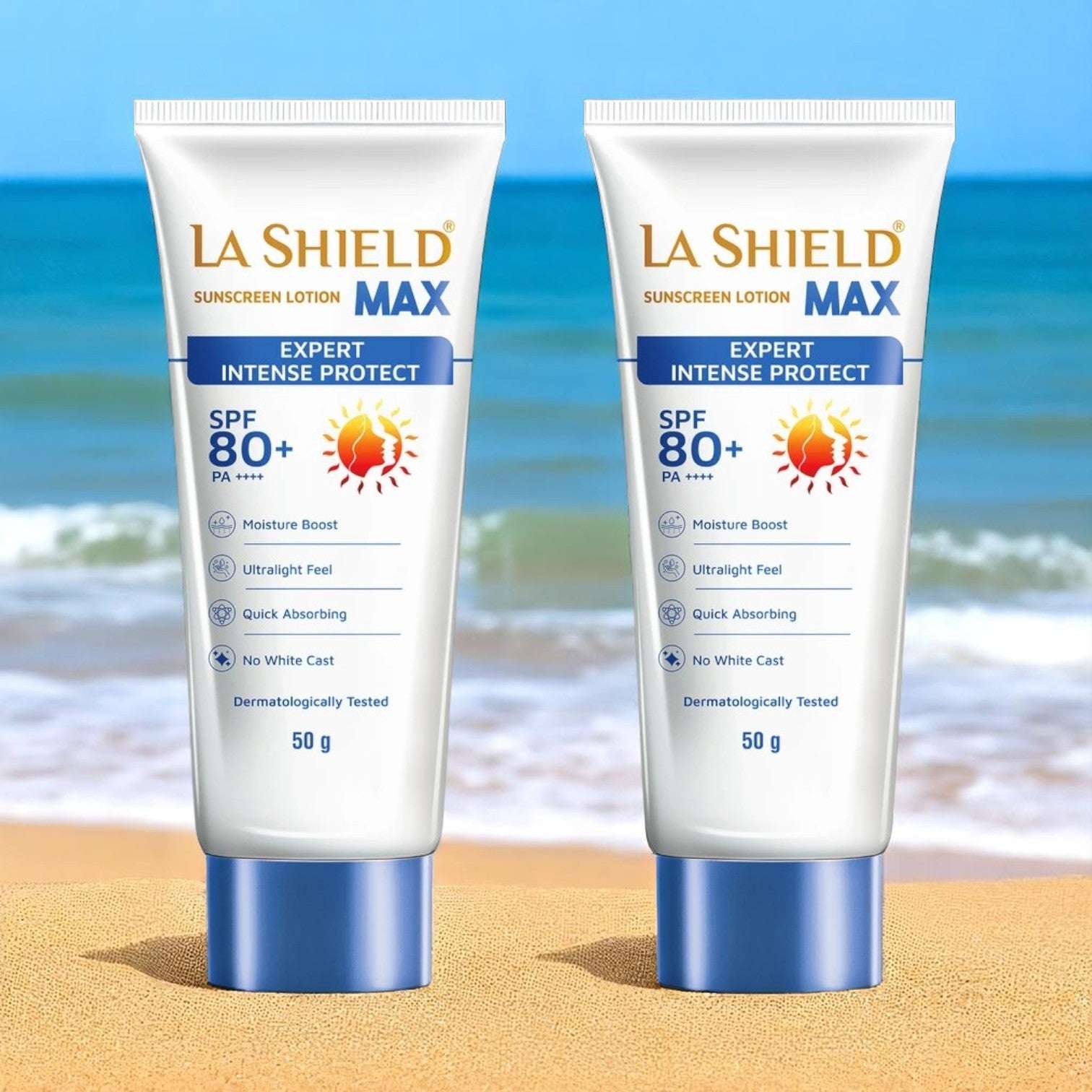 La Shield Max Sunscreen Lotion SPF 80 - Cosmosentials