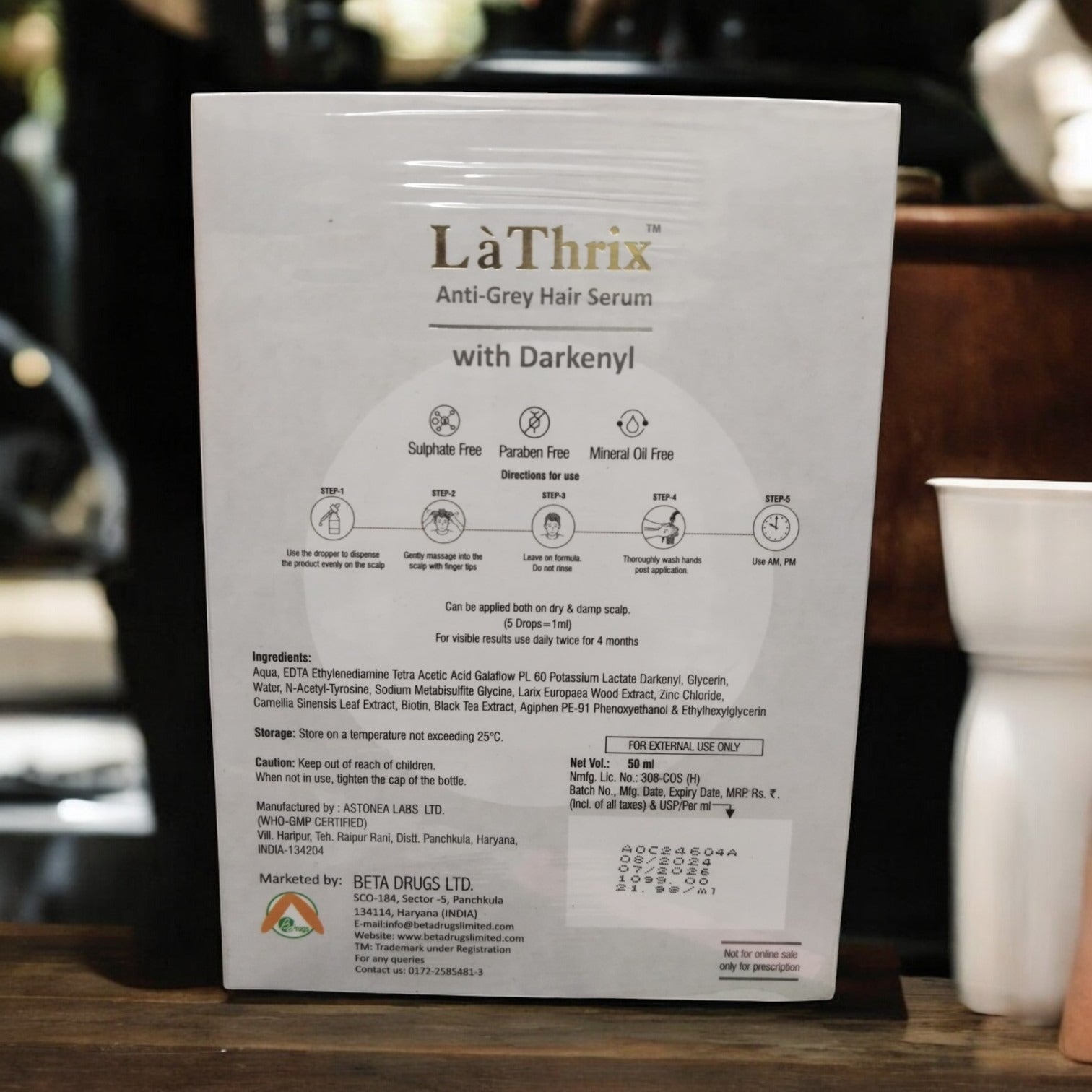 La Thrix Anti - Grey Hair Serum - Cosmosentials