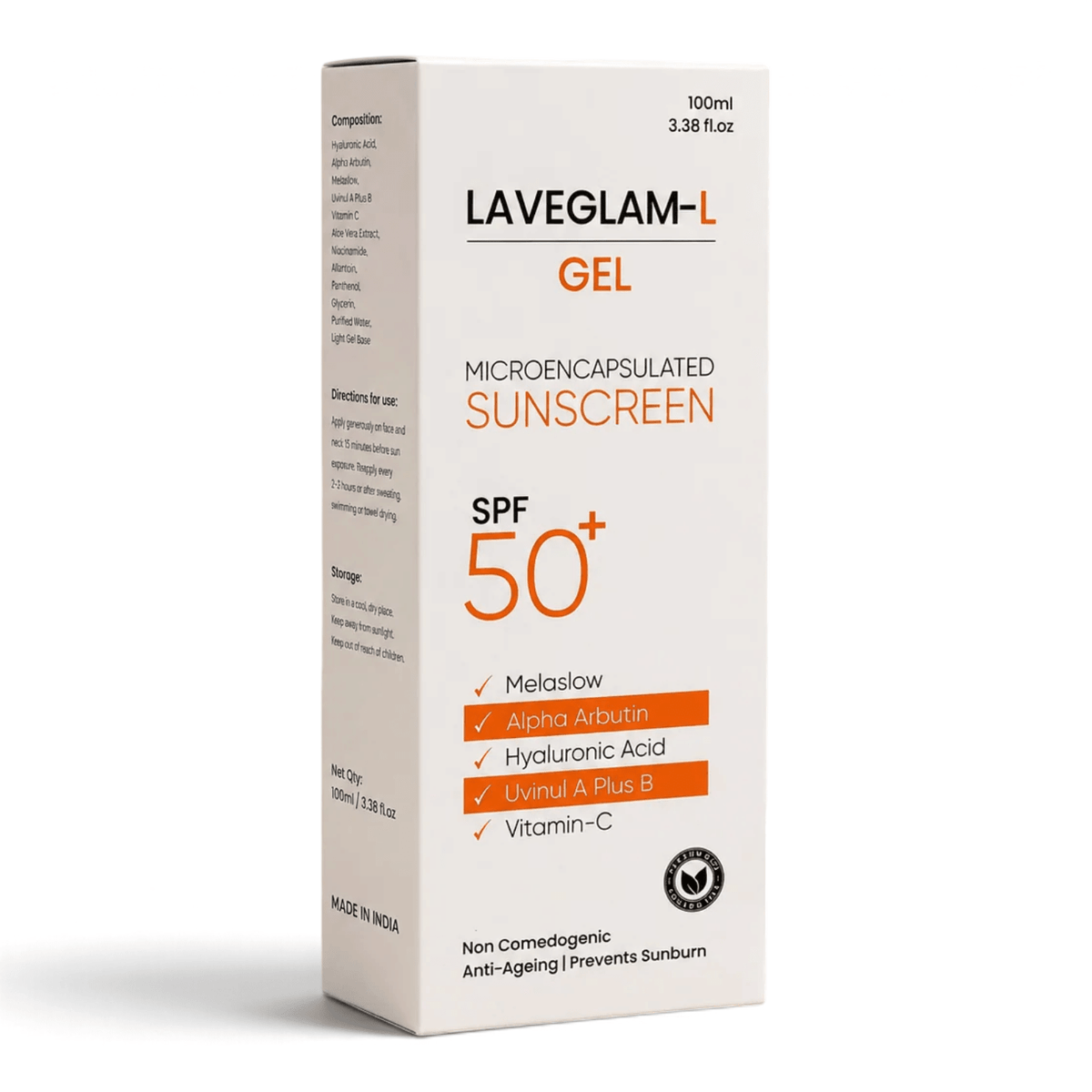 LAVEGLAM-L Sunscreen Gel SPF 50+ - Cosmosentials