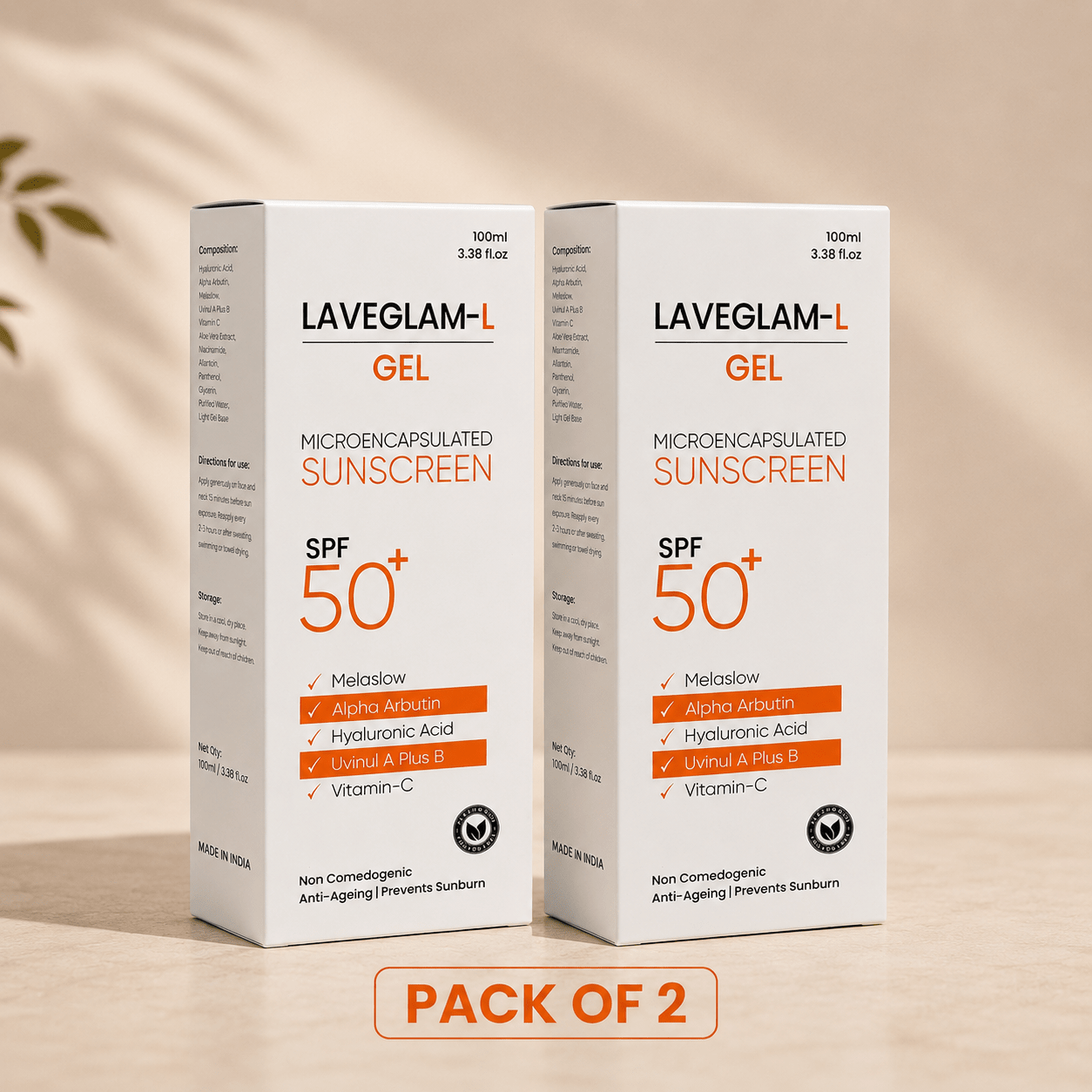 LAVEGLAM - L Sunscreen Gel SPF 50+ - Cosmosentials