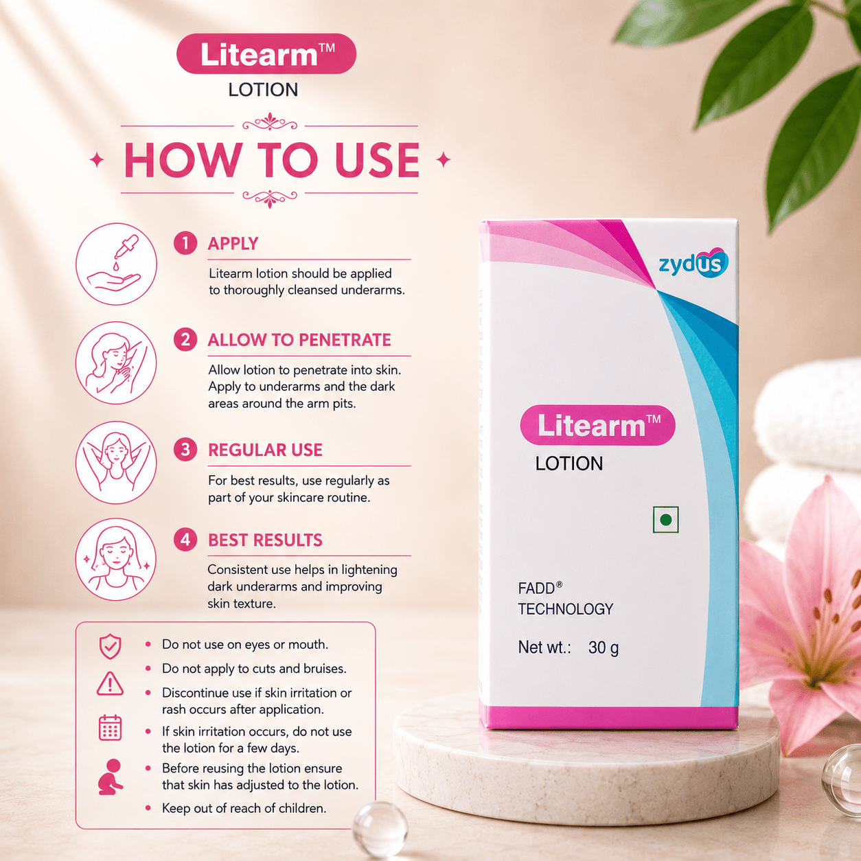 Litearm Lotion - Cosmosentials