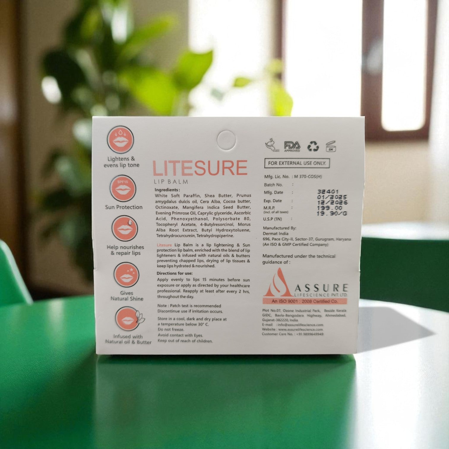 LITESURE LIP BALM - Cosmosentials