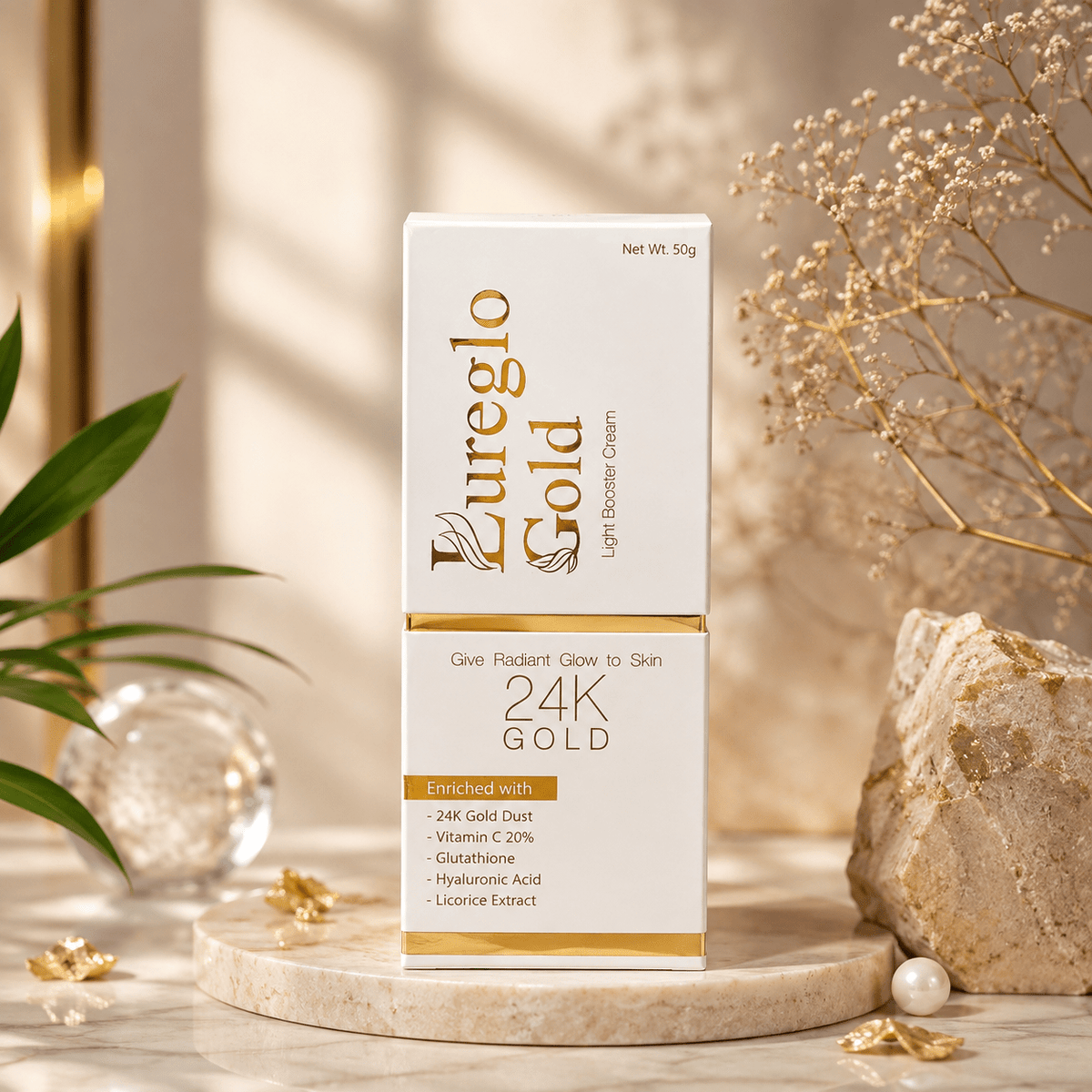Lureglo Gold Light Booster Cream - Cosmosentials