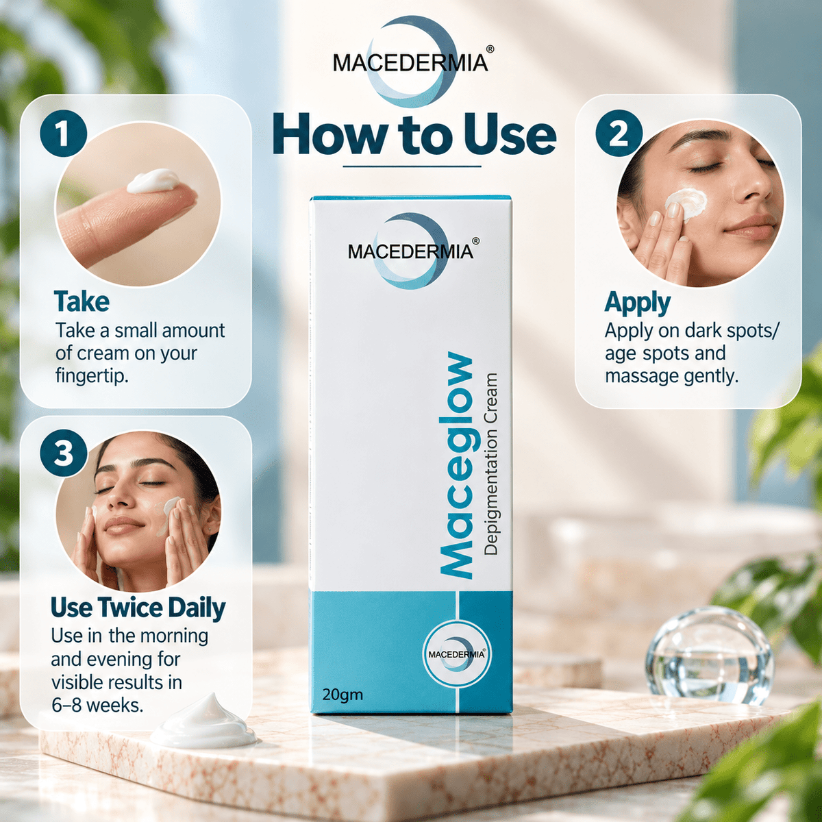 Maceglow Depigmentation Cream 20 g - Cosmosentials