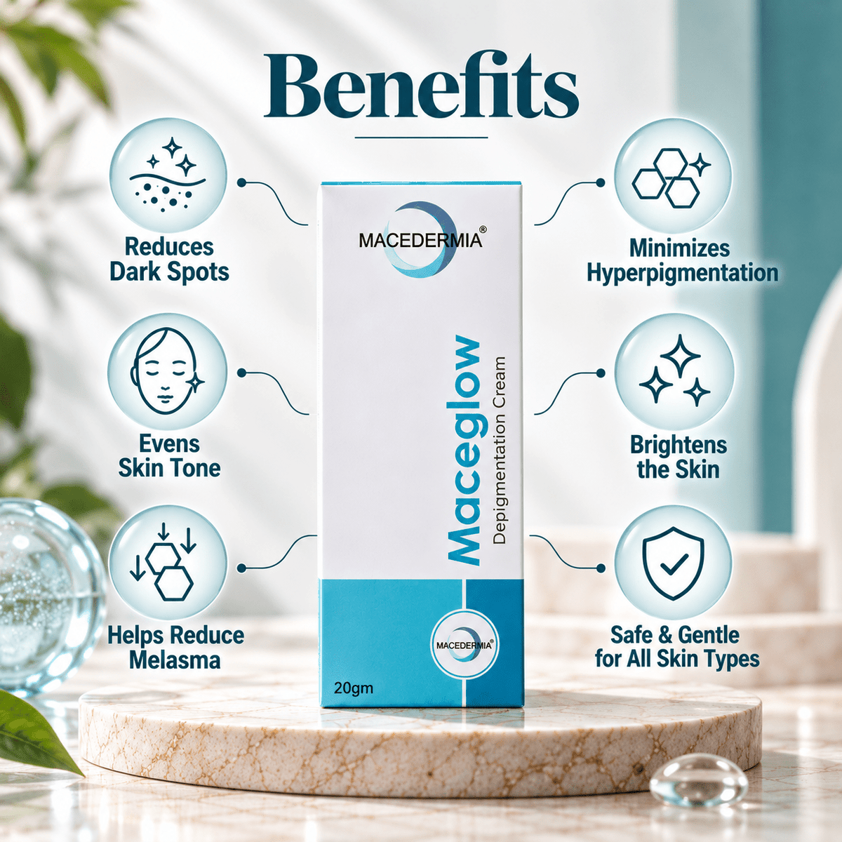 Maceglow Depigmentation Cream 20 g - Cosmosentials