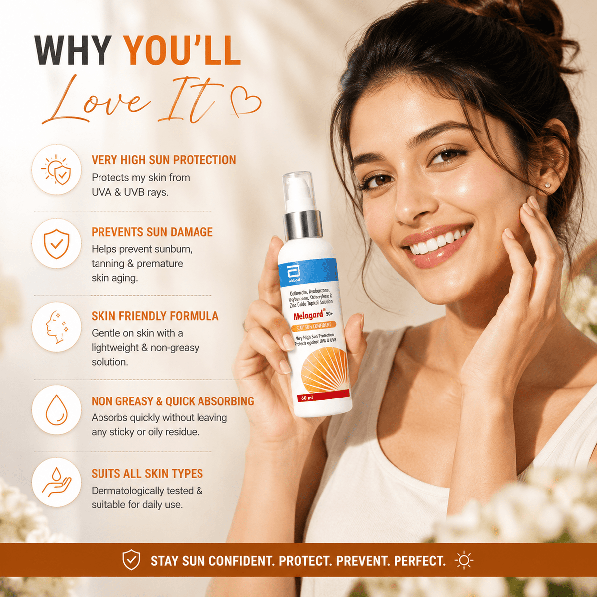 Melagard Matte Sunscreen Gel SPF 50+ PA+++ - Cosmosentials