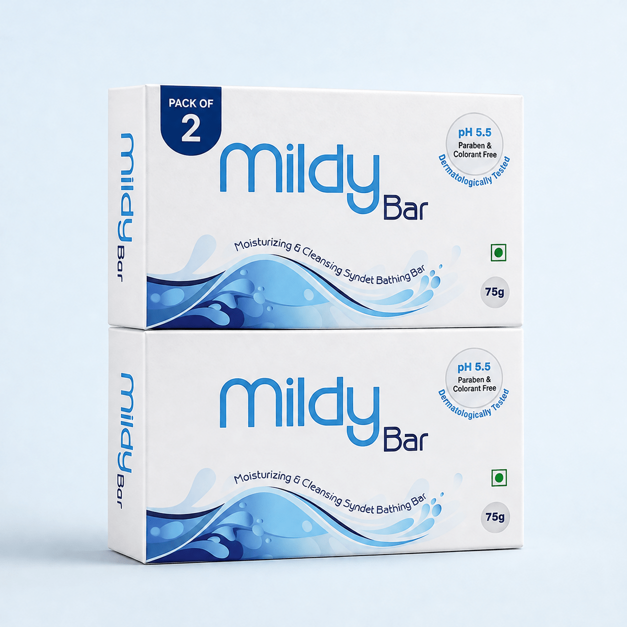 Mildy Bar Moisturizing & Cleansing Syndet Bathing Bar 75g - Cosmosentials