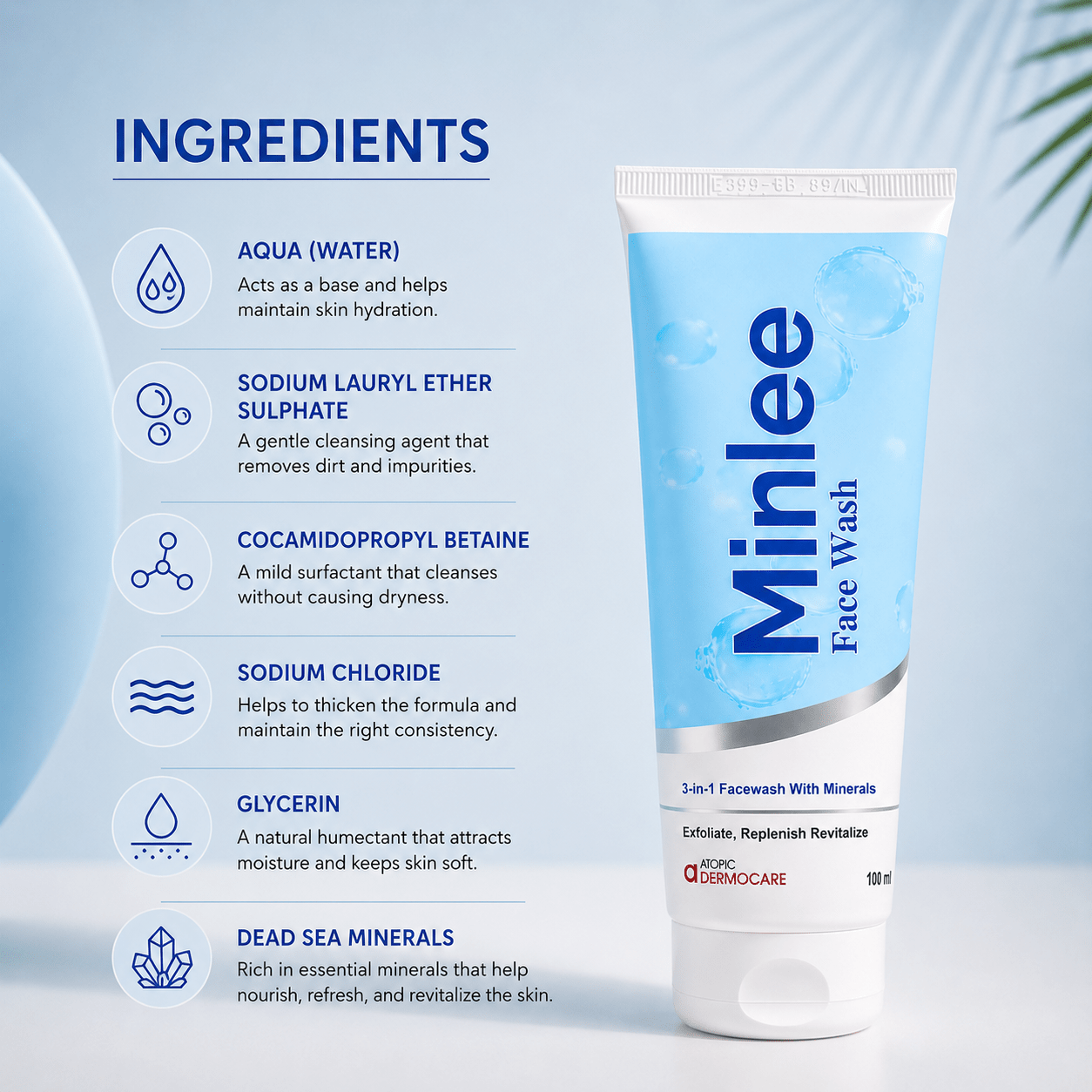 Minlee Face Wash - Cosmosentials