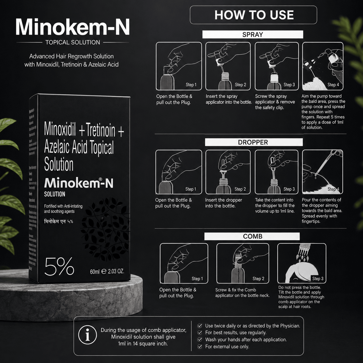 Minokem-N 5% Solution 60ml - Cosmosentials