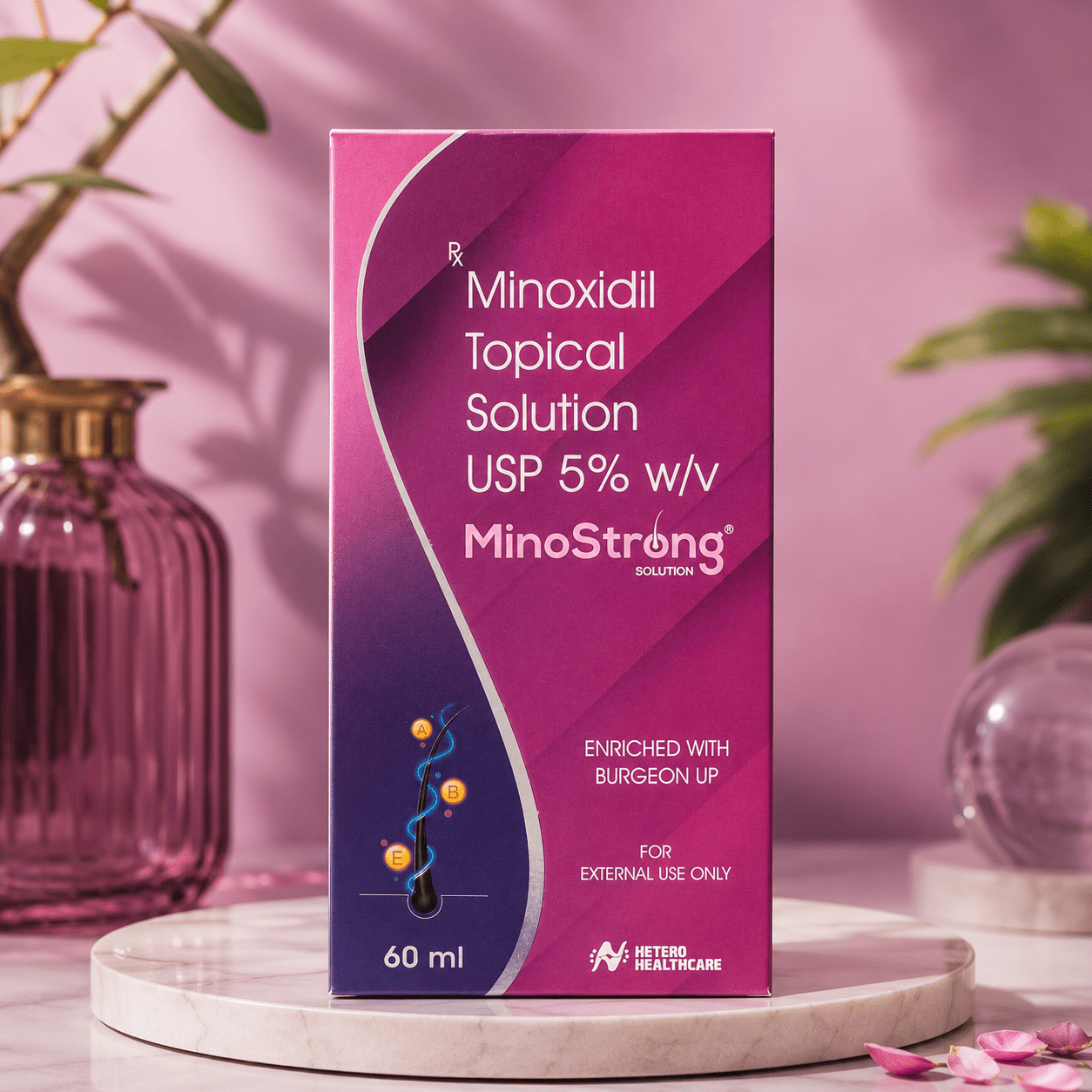 MinoStrong Solution 5% Minoxidil Topical Solution 60ml - Cosmosentials