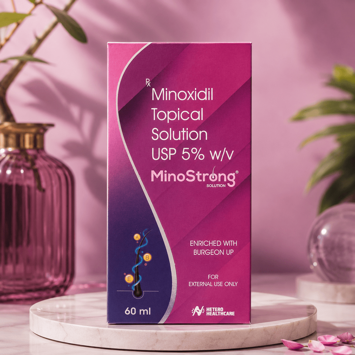 MinoStrong Solution 5% Minoxidil Topical Solution 60ml - Cosmosentials