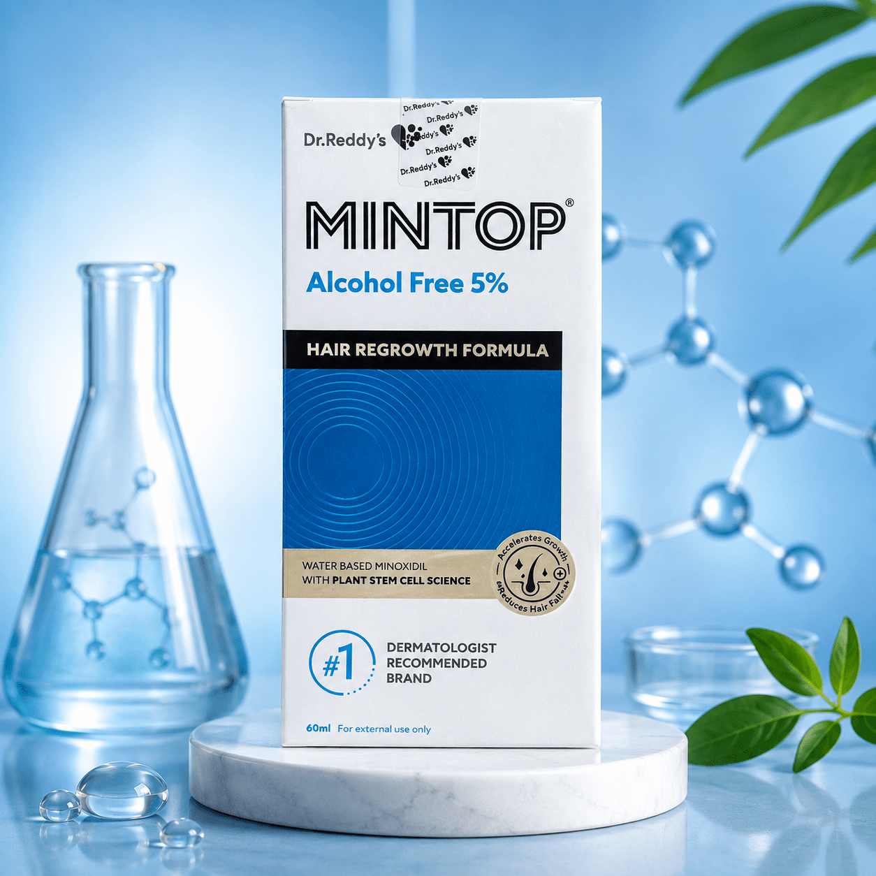 Mintop Alcohol Free 5% Minoxidil Topical Solution - Cosmosentials
