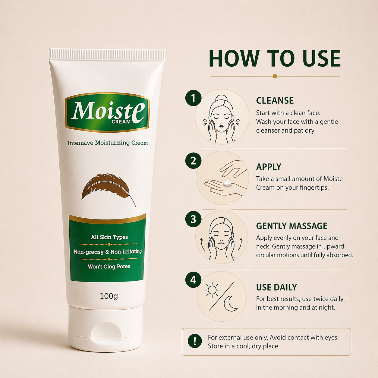 Moiste Intensive Moisturizing Cream - Cosmosentials