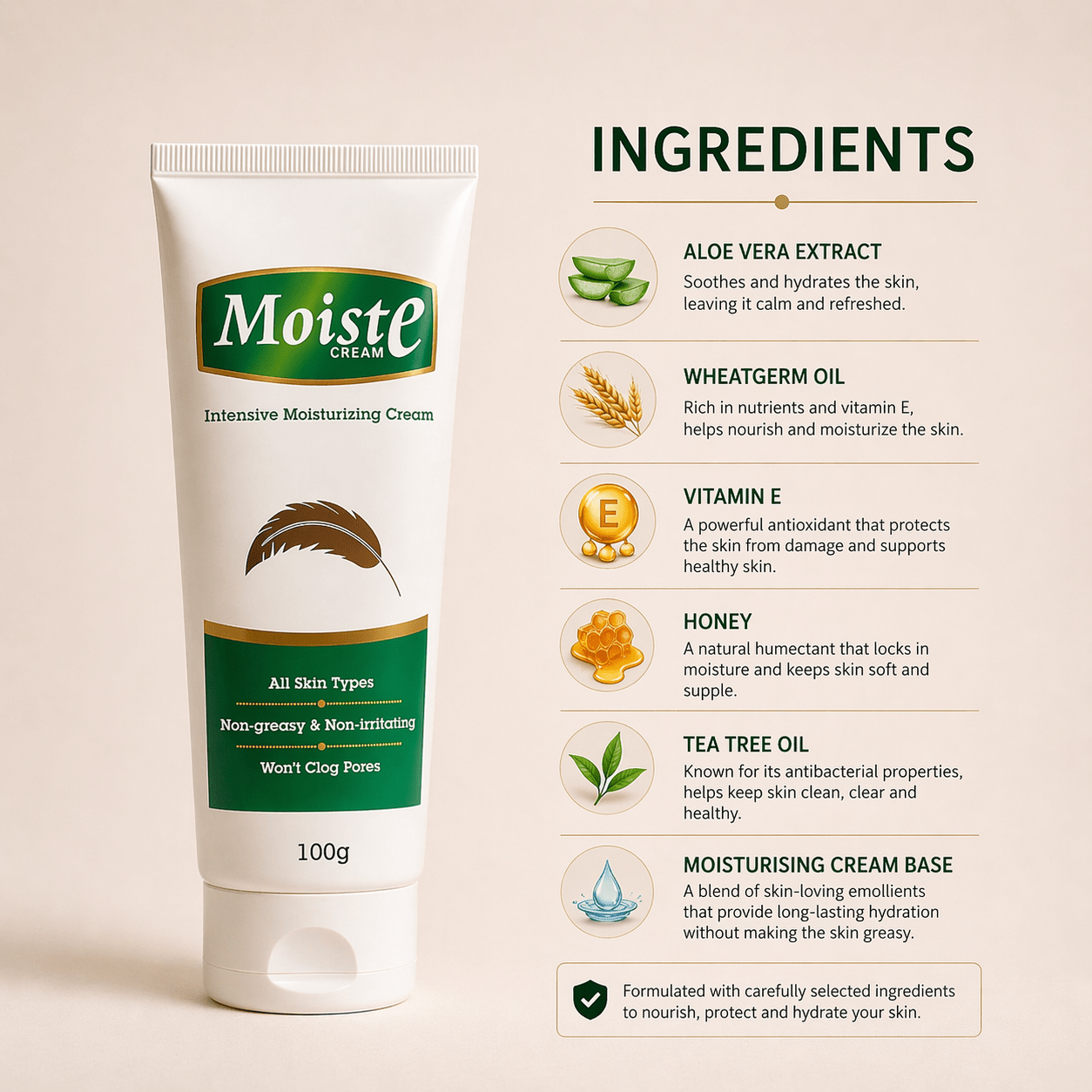 Moiste Intensive Moisturizing Cream - Cosmosentials