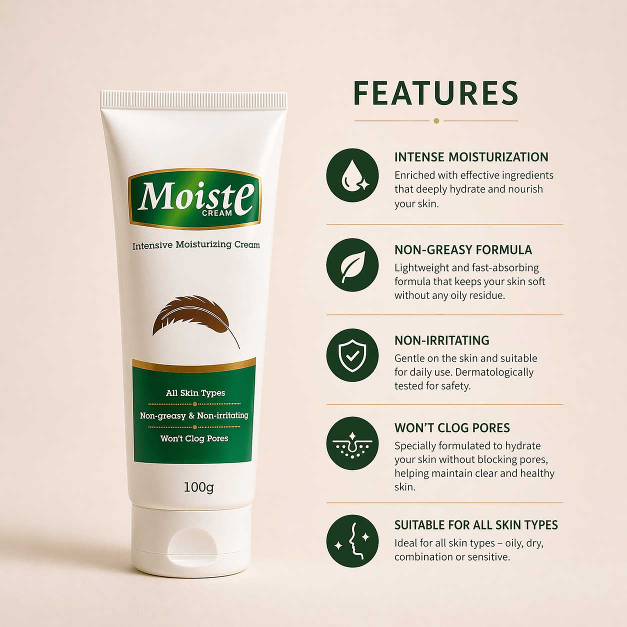 Moiste Intensive Moisturizing Cream - Cosmosentials